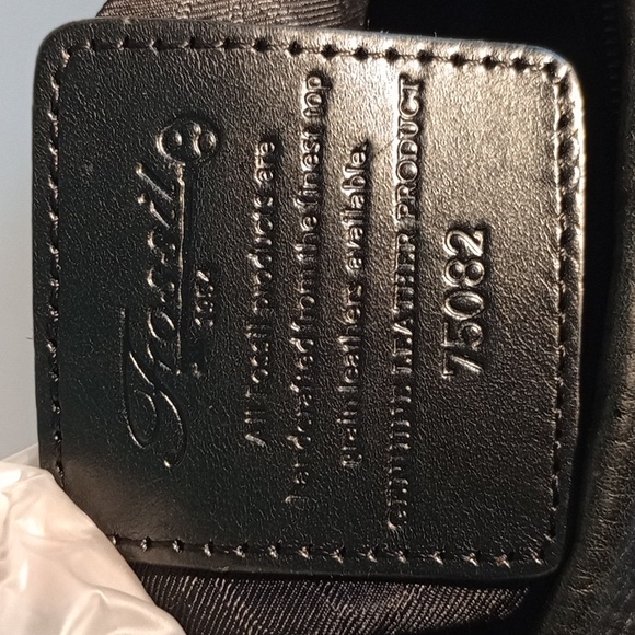 Fossil black pebble leather shoulder bag 75082 - Picture 9 of 11